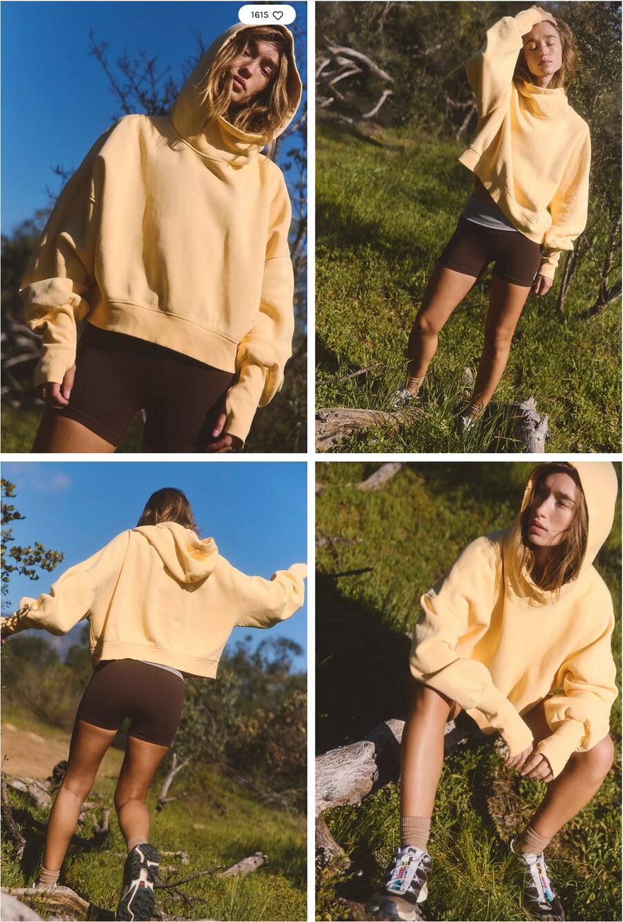 NWOT Free People Movement Line Drive Hoodie | Sunlit Yellow | Size M